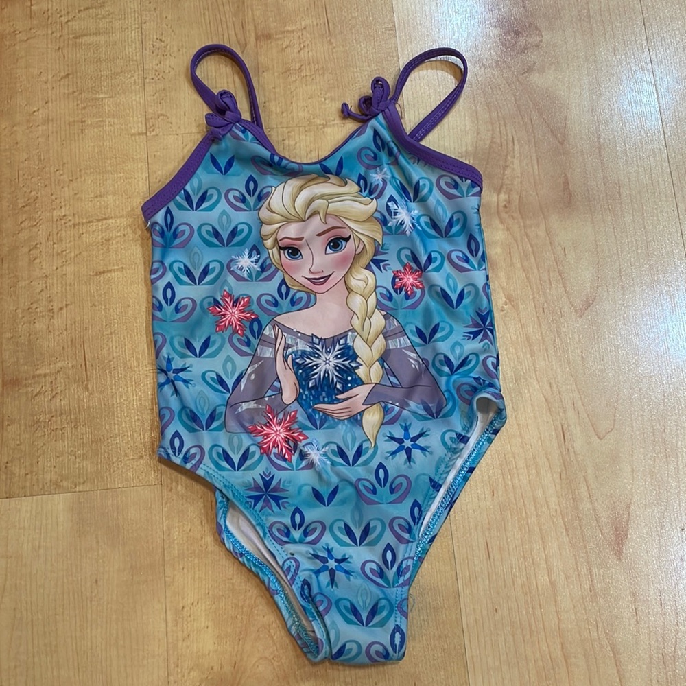 3T frozen one piece swim suit.